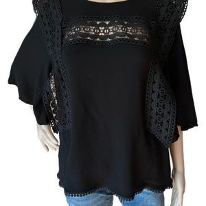 Gibson Latimer Black Blouse